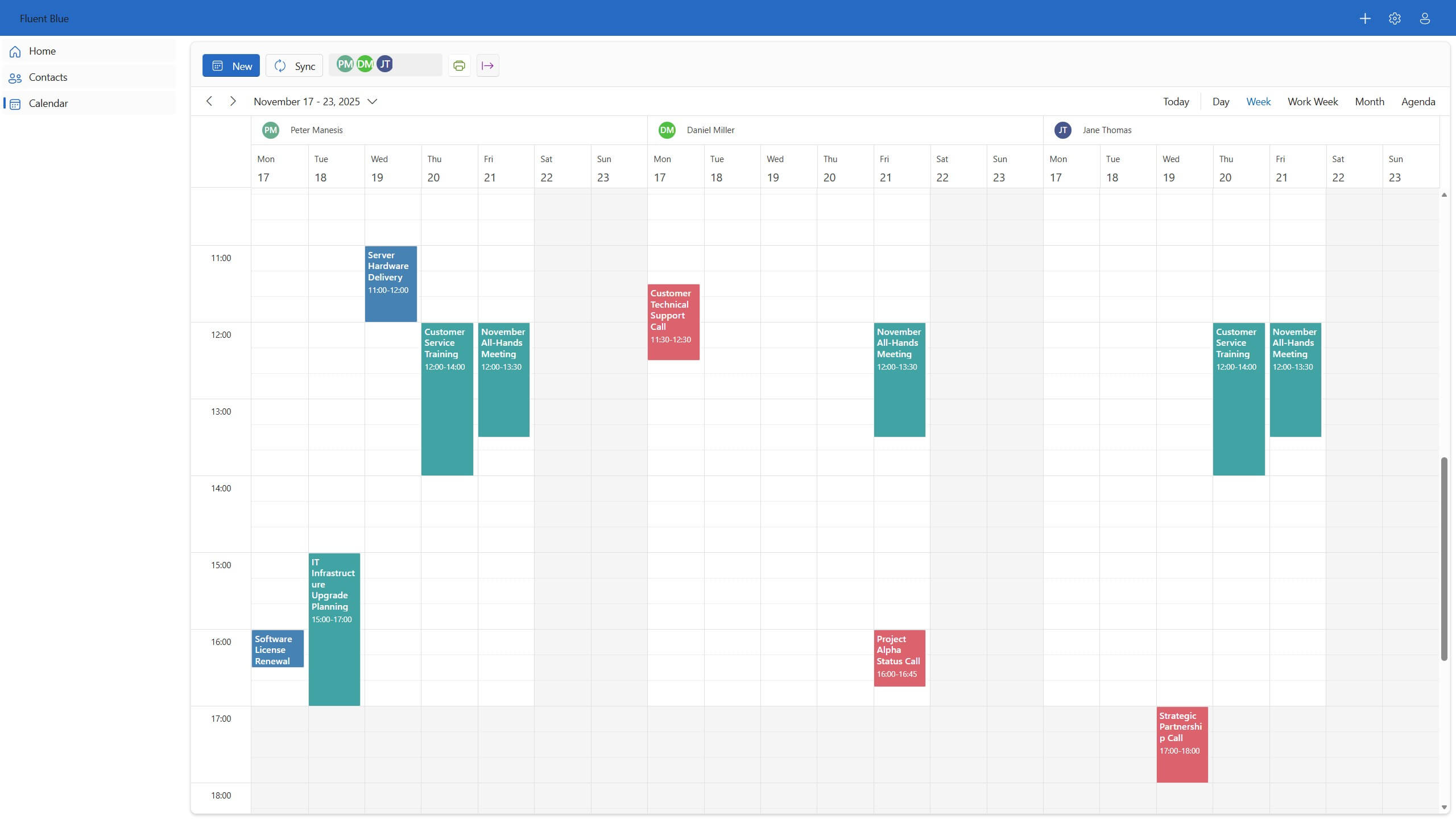 Multi-User Calendar